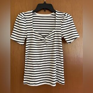 LOFT sweetheart neckline tee